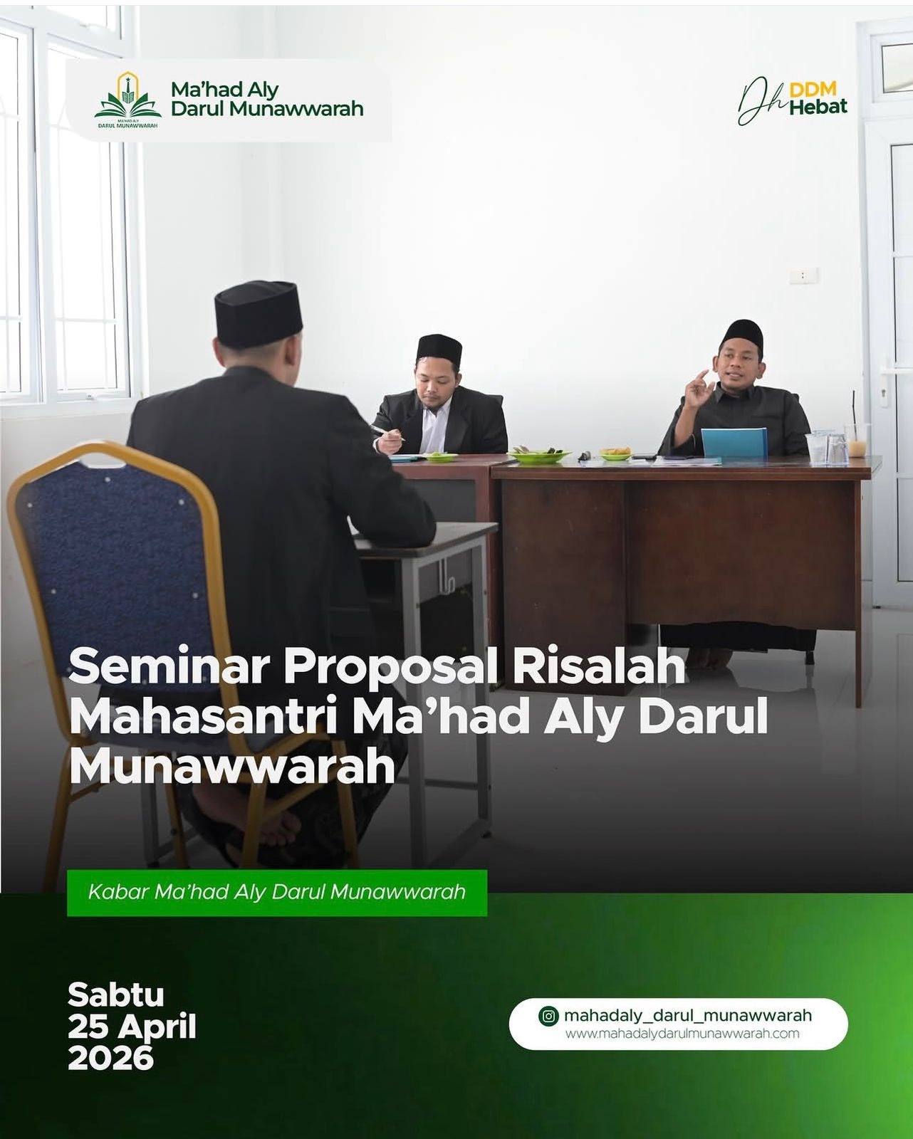 Seminar Proposal Risalah Mahasantri Tahap II di Ma’had Aly Darul Munawwarah